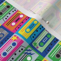 Cassette tapes neon