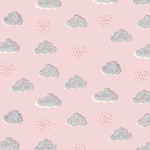 clouds and sparkles pink