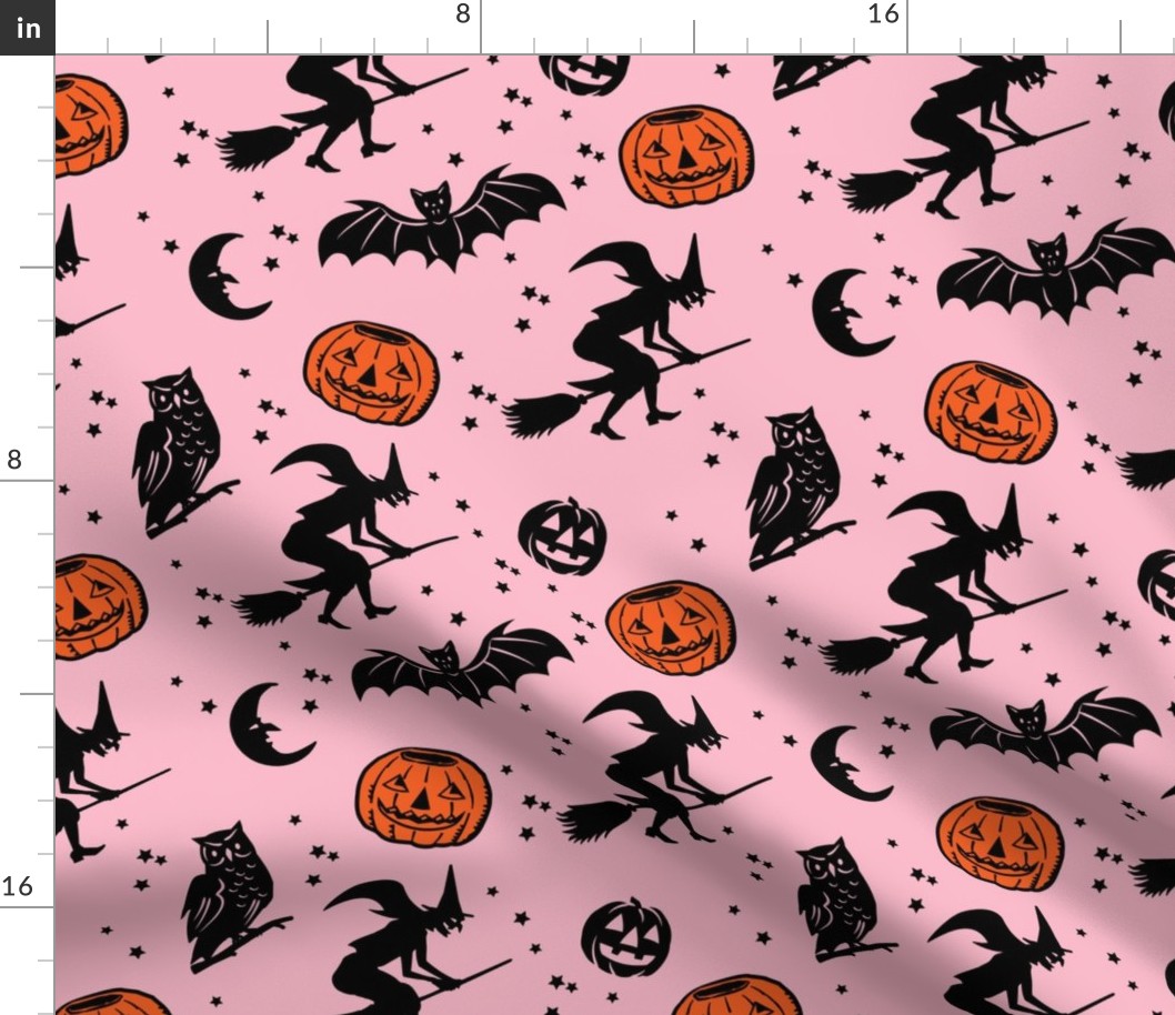 Bats and Jacks ~ Pink and Orange 1