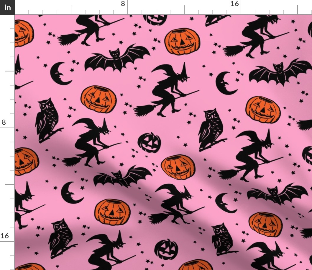 Bats and Jacks ~ Pink and Orange 2