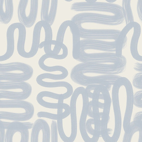 squiggle soft blue AND CREAM