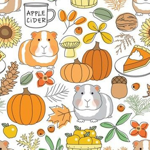 friendly fall guinea pigs