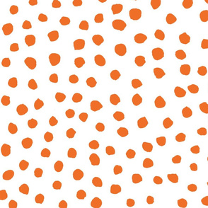 orange dots on white