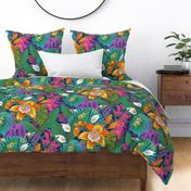 Tiger Lilies & Flying Frogs-XL