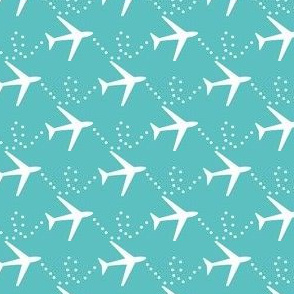 Aviation Theme Fabric, Wallpaper and Home Decor | Spoonflower