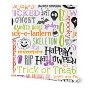 Halloween Typography Bright- extra large scale