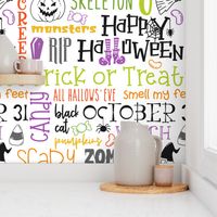 Halloween Typography Bright- extra large scale