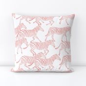 zebras in soft pink -  LAD20