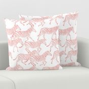 zebras in soft pink -  LAD20