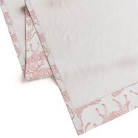 zebras in soft pink -  LAD20