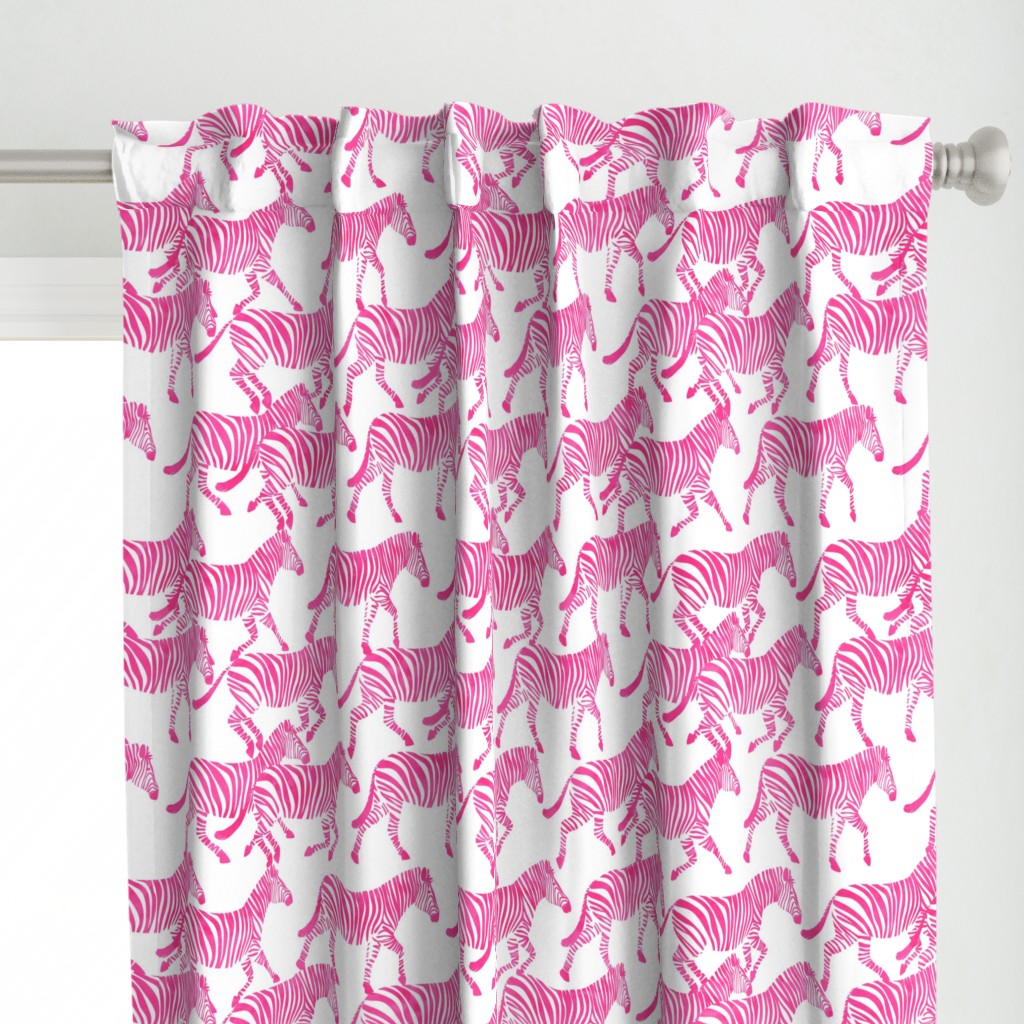 zebras in fuchsia -  LAD20