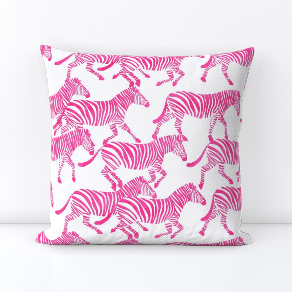 zebras in fuchsia -  LAD20