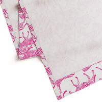 zebras in fuchsia -  LAD20