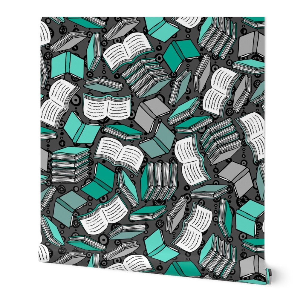 So Many Books... (Teal)