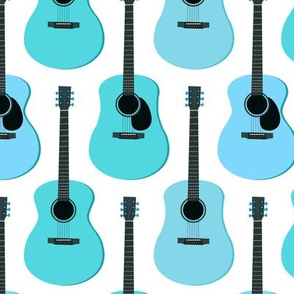 Blue Acoustic Guitars 