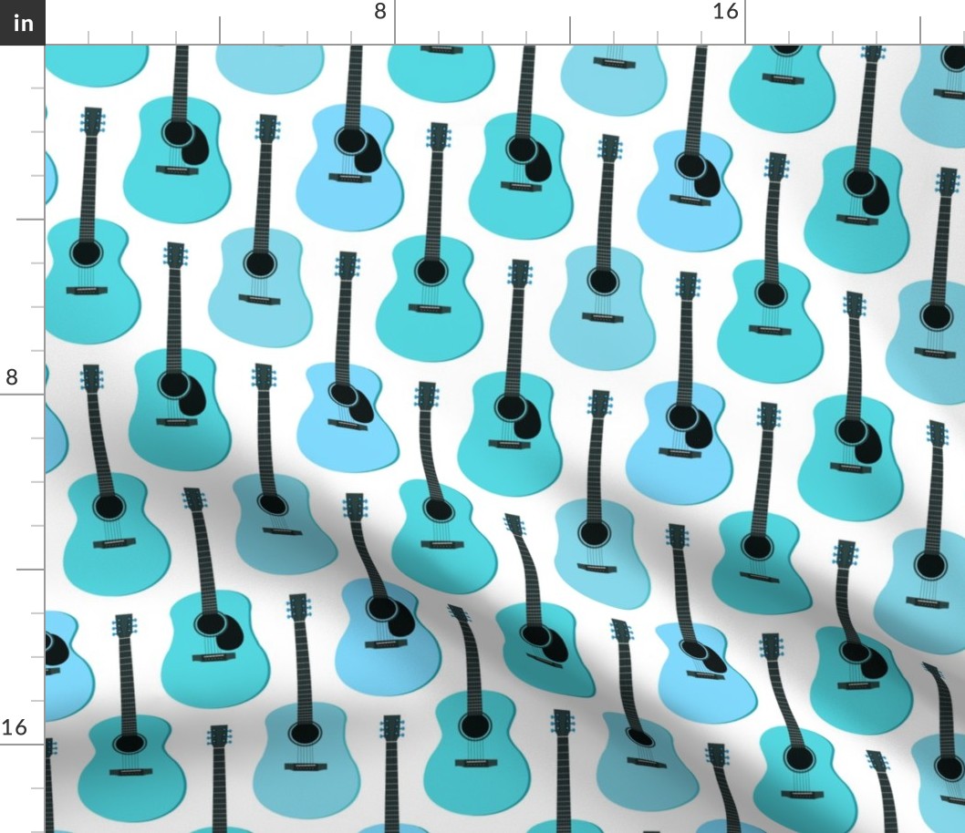 Blue Acoustic Guitars 