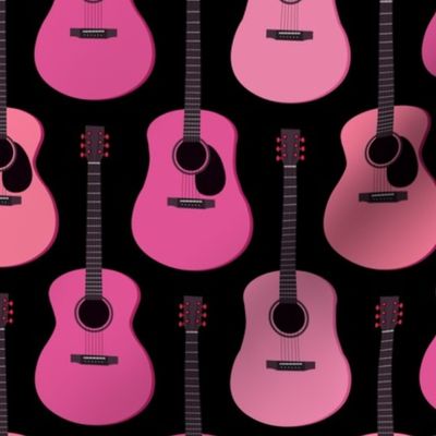 Pink Acoustic Guitars - Black