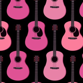 Pink Acoustic Guitars - Black