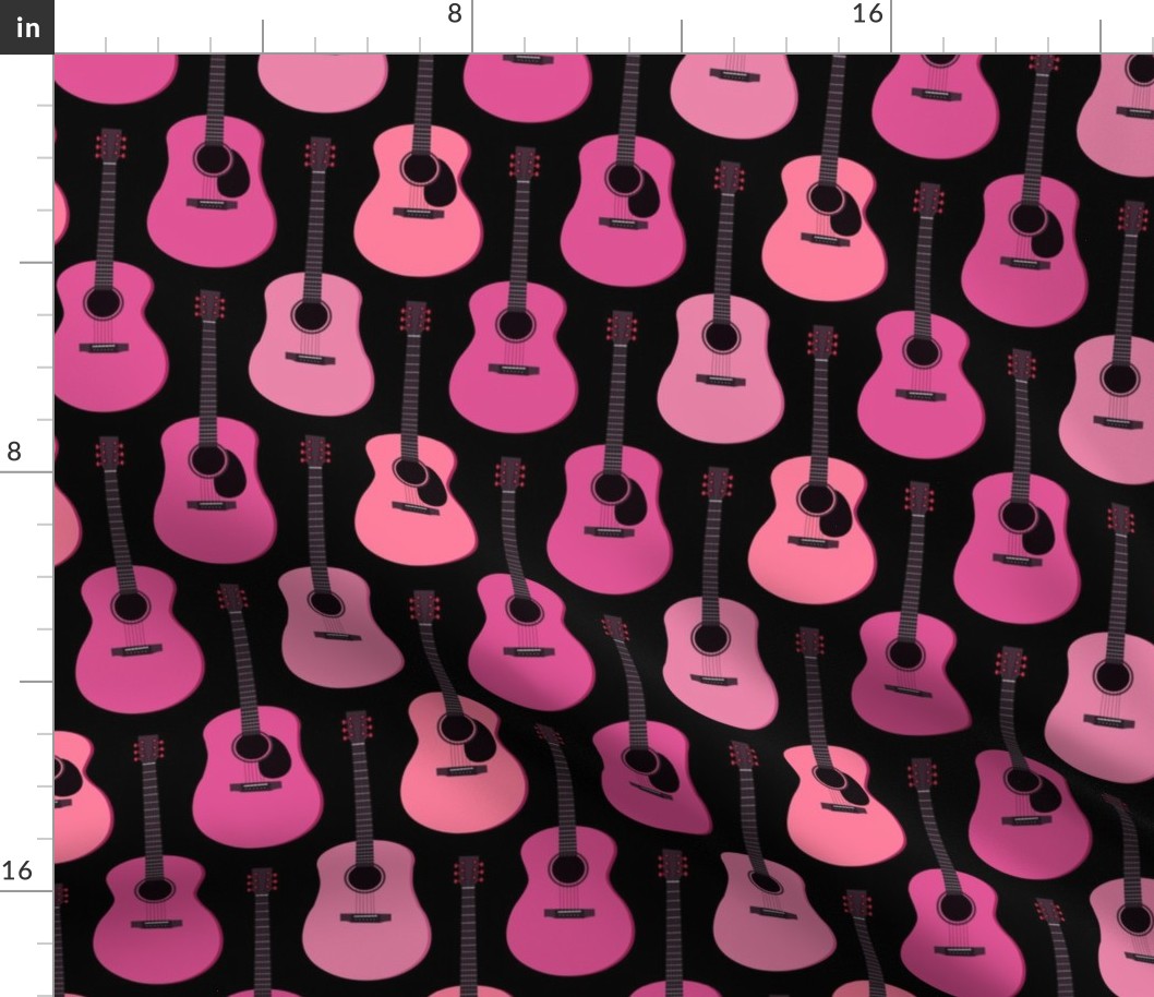 Pink Acoustic Guitars - Black