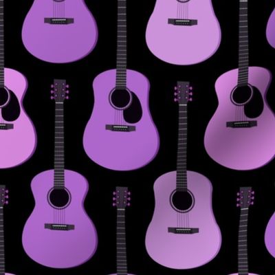 Purple Acoustic Guitars - Black