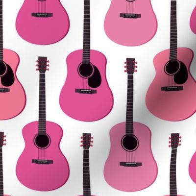 Pink Acoustic Guitars