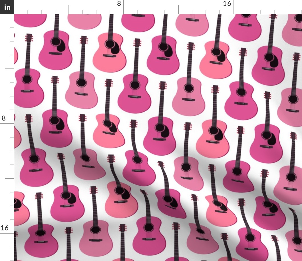 Pink Acoustic Guitars