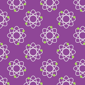 Radioactive - Dark Violet with Lime Green