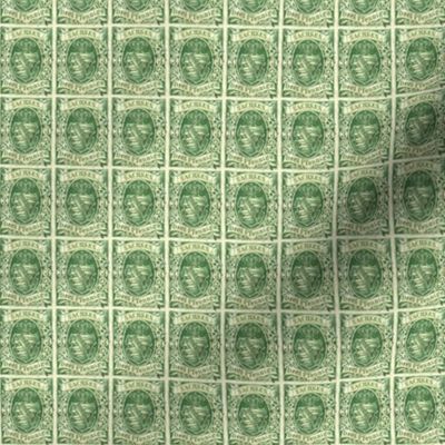 1851 Saxony 3 Pfennige green postage stamp