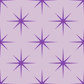 Starburst - Dark Violet on Light Violet