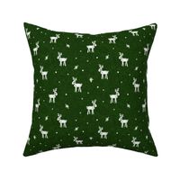 Reindeer - Winter - Christmas Holiday - dark green - LAD20