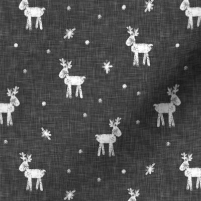 Reindeer - Winter - Christmas Holiday - grey - LAD20