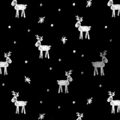 Reindeer - Winter - Christmas Holiday - black - LAD20