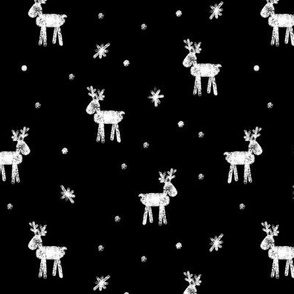 Reindeer - Winter - Christmas Holiday - black - LAD20