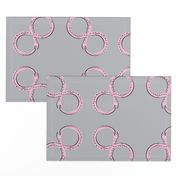 Uroboros Double Infinity Pink & Grey