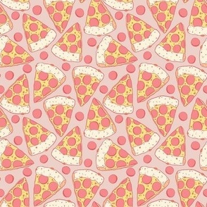 Pastel Pink Pepperoni Pizza Party - Small
