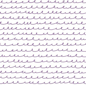wavy loops in purple on white