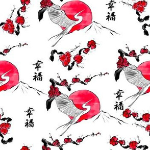 Beautiful hand drawn asian japaniese design