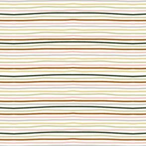 Earthy Coloured Chalk Stripes