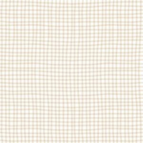Neutral Gingham Checkered Pattern
