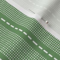 Green Dash Stripe