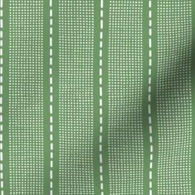 Green Dash Stripe