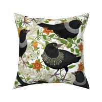 Ruth Bader GinsBIRD floral white