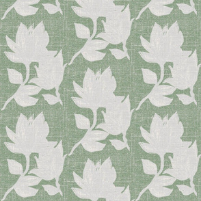 Sage Green White  Dove Gray