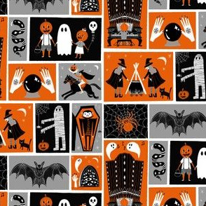 Haunted House Vignettes - halloween illustration by Andrea Lauren