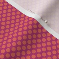 Pop Art Halftone Polka Dot in Orange and Hot Pink, Small