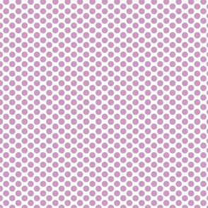 Pop Art Halftone Polka Dots in Pastel Purple - Tiny