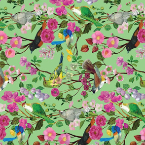 Birds and Blooms Chinoiserie {Apple} - vertical