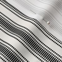 Grosgrain Stripe: Black & Cream Ribbon Stripe
