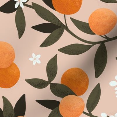 ORANGE BLOSSOM peach 24" repeat