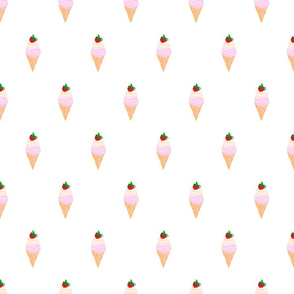 little Strawberry ice creams